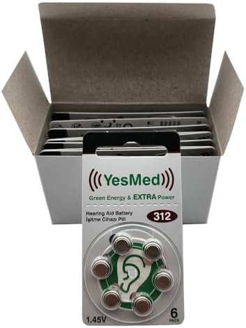 Power 312 Numara İşitme Cihazı Pili (10 Paket x 6 Adet = 60 Adet Pil)
