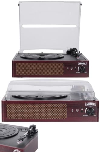 Alternative view of Mtx-303 Nostaljik Pikap Plak Çalar (Şarjlı Bluetooth Aux Hoparlörlü 3 Devir) İğne Dahil