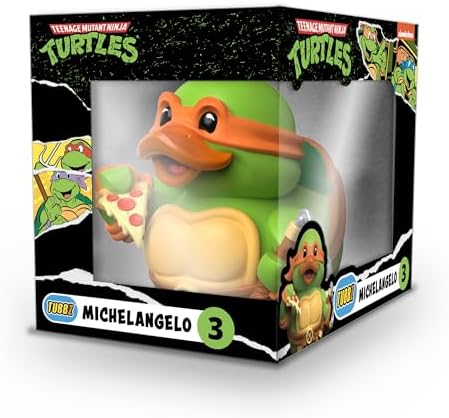 Alternative view of TUBBZ Kutulu Baskı Michelangelo Kauçuk Ördek Figürü - Resmi Teenage Mutant Turtles Ürünleri - Aksiyon Video Oyunları, TV ve Filmler