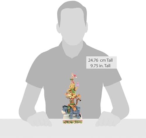 Alternative view of Jim Shore The Pooh and tarafından Gelenekleri Koleksiyonu Yığılmış Heykelcik- Taş Reçine El Boyalı El Boyalı Figürleri Ev Dekorasyonu Heykeli, 22,75