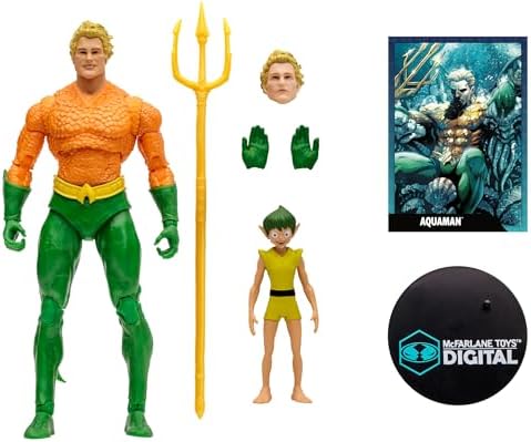 McFarlane Toys - DC Aquaman (DC) 7" Dijital Koleksiyonluk Aksiyon Figürü