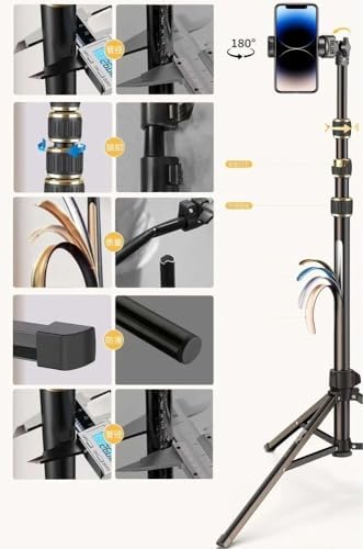 Alternative view of NP688 210 cm ve Monopod Özellikli Kullanımı Kolay ve Pratik iç ve Dış Mekan Fotoğraf ve Video Çekimleri için (NP688 tripod+(telefon+tablet tutucu)+kumanda)