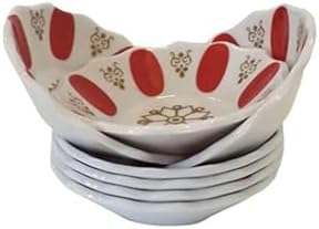 Por1989 Porselen Çay Tabağı 6 Lı Kırmızı Kahveci 8690947937891