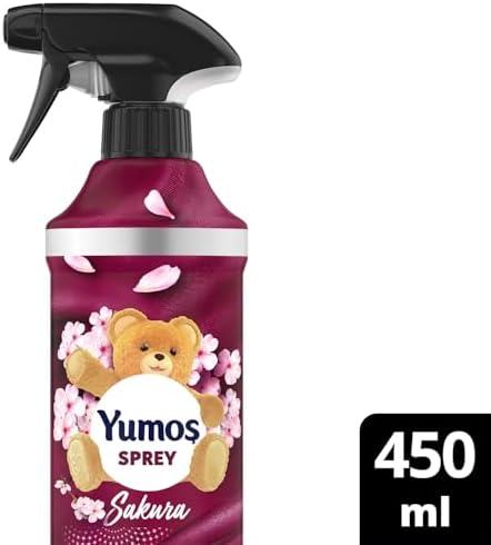 Yumoş Sprey Yıkanması Zor Eşyalar için Giysi Spreyi Sakura 450 ml