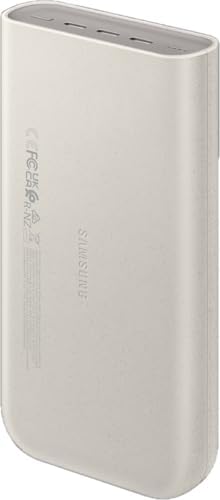 20000 mAh 45 Watt Powerbank, Hızlı Şarj, PD 2.0, 3 Çıkışlı, Kablo Dahil, Bej, 2024 Model