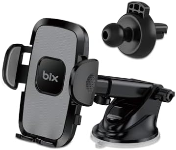 Alternative view of Bix BXCH7 Uzayabilen ve Ayarlanabilir Cam Torpido ve Havalandırma için Çift Fonksiyonlu Araç içi Vantuzlu Telefon Tutucu Siyah