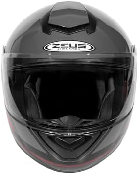 ZS-3050 BE7 Motosiklet Kaskı Çene Açılır KaskGrey Red S