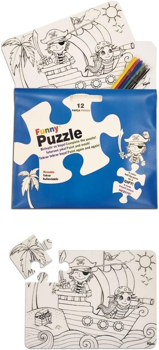 Alternative view of Akademi Çocuk Mat Washable Puzzle Adası