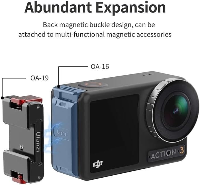 OA-16 DJI Osmo Action 3 için Manyetik Pil Kapağı