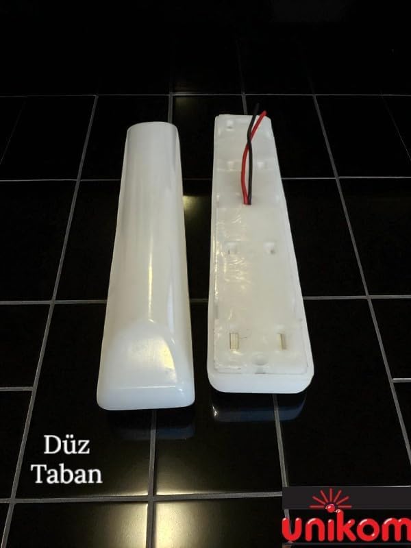 10'lu Paket 24v Tente Led Aydınlatma Armatür 20cm-düz Taban - Beyaz Işık 6500k