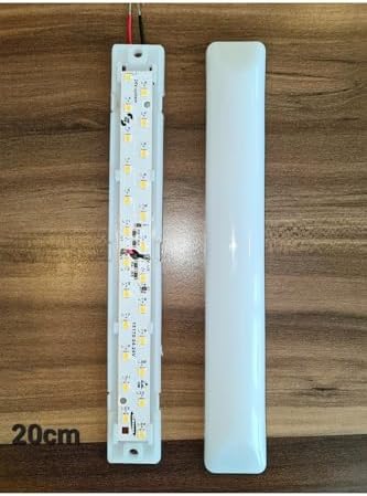 50'li Paket 24v Tente Led Aydınlatma Armatür 20cm -oval Taban-beyaz(6500K)