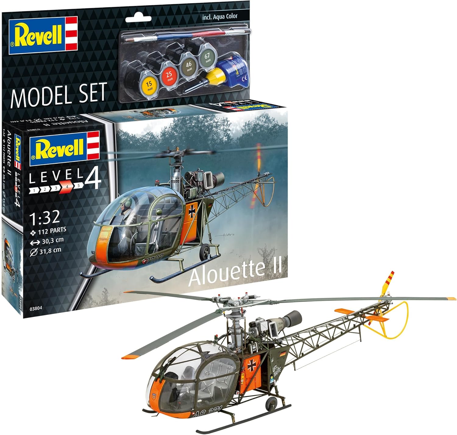Alternative view of Model Set Alouette II Uçak Seti