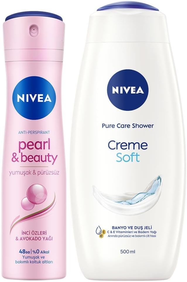 Alternative view of Creme Soft Banyo ve Duş Jeli 500ml ve Kadın Sprey Deodorant Pearl&Beauty 150ml, 48 Saat Ter Karşıtı