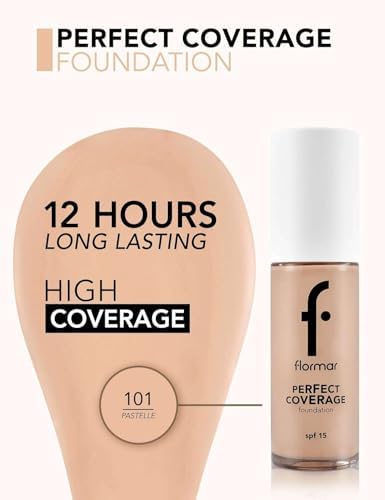 Perfect Coverage Yüksek Pigmentli & Yarı Parlak Bitişli SPF15 Fondöten 101 PASTELLE
