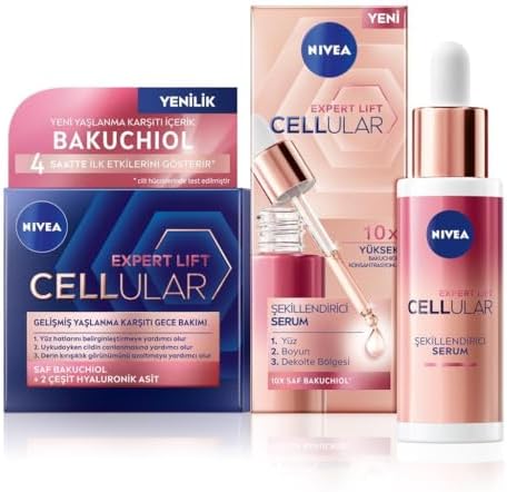 Alternative view of Cellular Doğal Retinol Alternatifi Bakuchiol Cilt Serumu 30ml ve Nemlendirici Gece Bakım Kremi 50ml