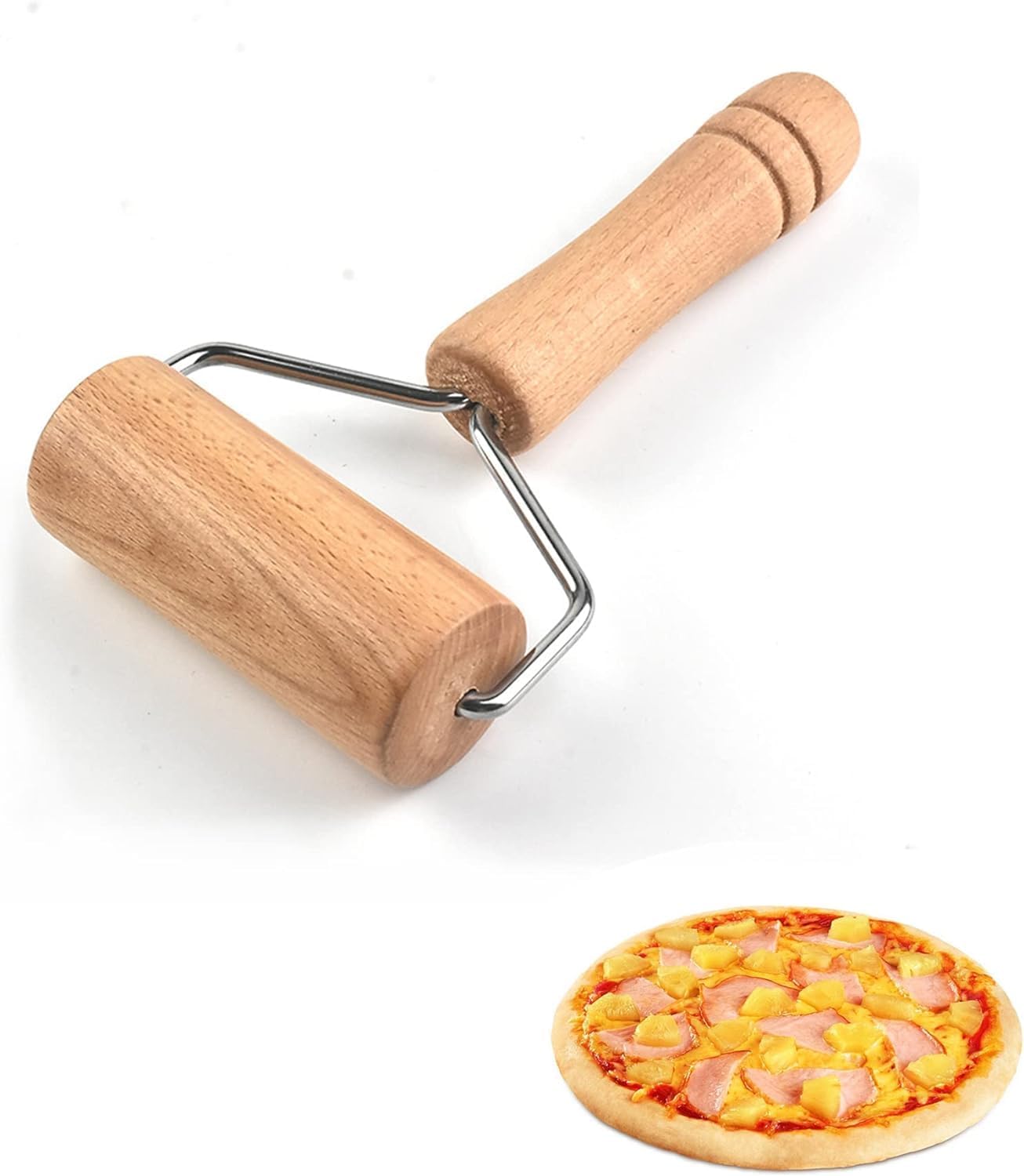 Mini Merdane,Hamur Silindiri,Hamur Açmak İçin Pratik Mini Merdane,Pizza,Börek,Hamur İşleri İçin Kolay Kullanım Mini Döner Başlıklı Merdane