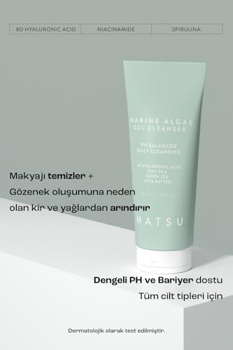 Matsu Professional Algae, Sebum Dengeleme Günlük Yüz Temizleme Jeli, 200 Ml