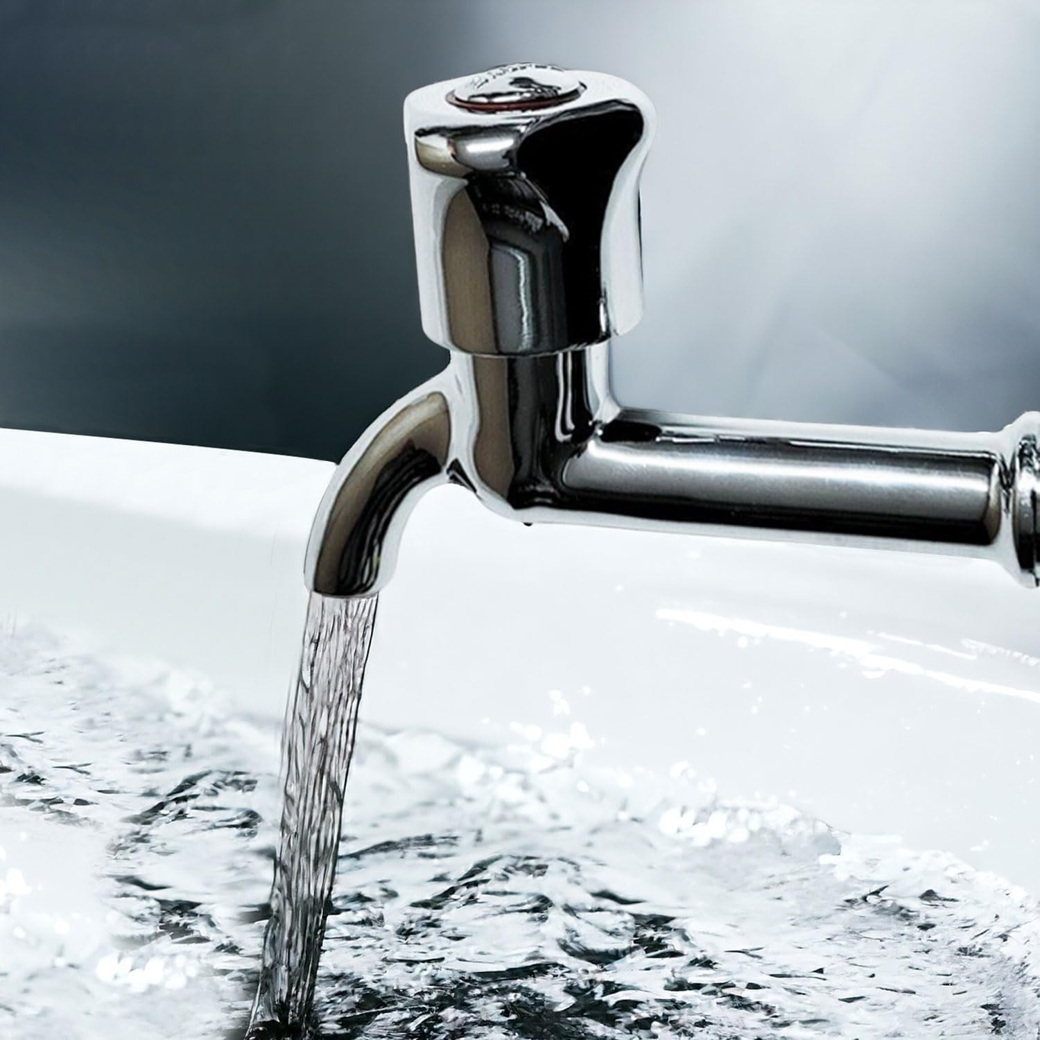 Uzun Musluk Süzgeçli Tuvalet Bahçe Lavabo Musluğu Ara Musluk