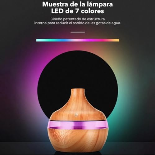 Alternative view of Ultrasonik 300 ML Led Işıklı Aroma Difüzörü Hava Nemlendirici Buhar Makinesi