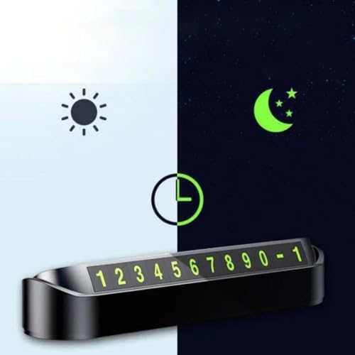 Araç İçi Telefon Numarası Fosforlu Numaratör Oto Cam Kartı