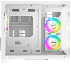 Alternative view of Beyaz 3 Rgb Fanlı Temperli Cam Panel Boş m-ATX Gaming Oyuncu Bilgisayar Kasası