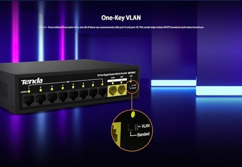 SG110PC 10 Portlu Gigabit Lite PoE Anahtarı, 8 Portlu PoE (Siyah)