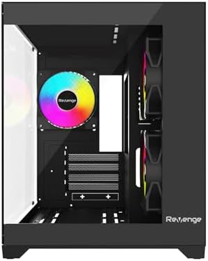 Alternative view of 3 Rgb Fanlı Temperli Cam Panel Boş m-ATX Gaming Oyuncu Bilgisayar Kasası
