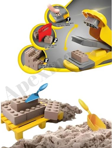 Alternative view of Forkliftli İnşaat Kinetik Kum Seti 750 Gr. Aksesuarlı Yapı Tasarım İnşaat Araçlı Kum