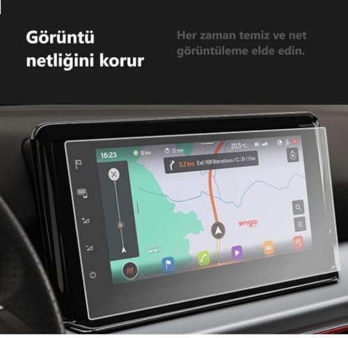 Tarraco FR 9.2 inç Multimedya & Navigasyon ile Uyumlu Mat Ekran Koruyucu