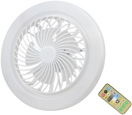 Alternative view of E27 Küçük Fan Işığı LED Işıklı Sessiz Tavan Vantilatörü Ayarlanabilir Renk Sıcaklığı Kısılabilir Fan Lambası Ayarlanabilir Fan Hızları 1H/2H/4H Çalışma Odası için Uzaktan Kumandalı Zamanlayıcı