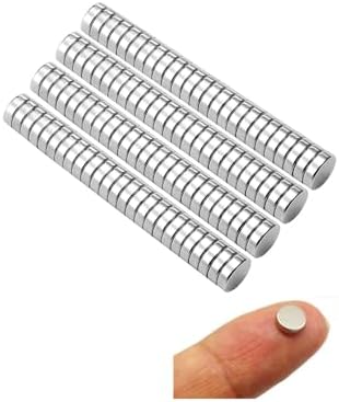 hdg Küçük Neodim Güçlü Mıknatıslar, Çok Amaçlı Buzdolabı Mıknatısları, Küçük Yuvarlak Disk Mıknatısı, Beyaz Tahta Mıknatısları 5 mm Çap x 1 mm Kalınlık 100 Adet