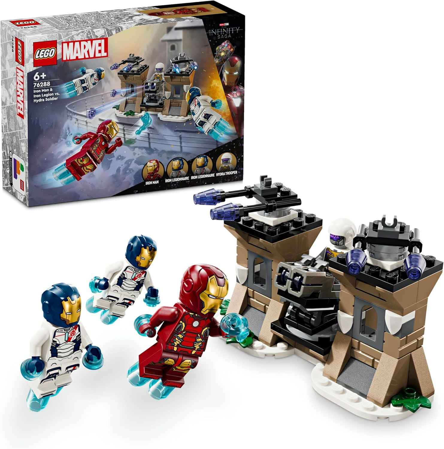 Alternative view of | Iron Man ve Iron Ordusu, Hydra Soldier’a Karşı 76288 – 6 Yaş ve Üzeri Süper Kahraman Sevenler İçin Yaratıcı Oyuncak Yapım Seti (135 Parça)
