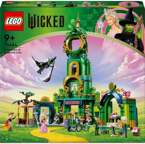 Alternative view of Wicked Emerald City’ye Hoş Geldiniz 75684-9 Yaş ve Üzeri Çocuklar için Kule Modeli, Glinda ve Elphaba Mini Bebekleri İçeren Yaratıcı Oyuncak Yapım Seti (945 Parça)