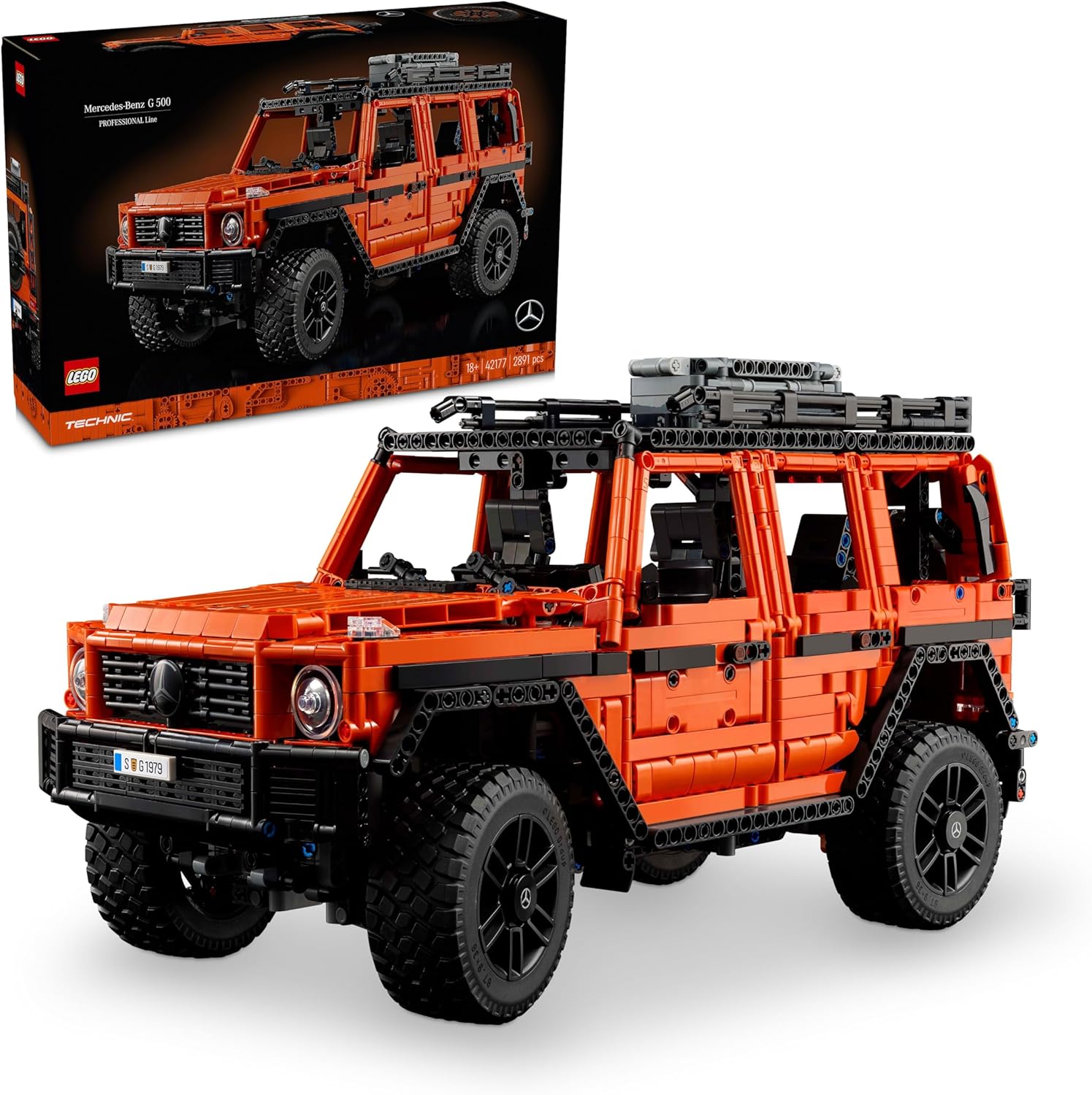 -Benz G 500 PROFESSIONAL 42177 - Yetişkinler için Koleksiyonluk 4X4 Model Arazi Aracı Yapım Seti, Kadınlar ve Erkekler için Yaratıcı Hediye Fikirleri (2891 Parça)