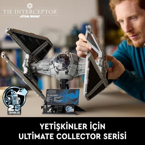 TIE Interceptor 75382 – Yetişkin Tutkunları için Koleksiyonluk Starfighter Model Yapım Seti, Sergilemeye Uygun Harika Hediye Fikri (1931 Parça)