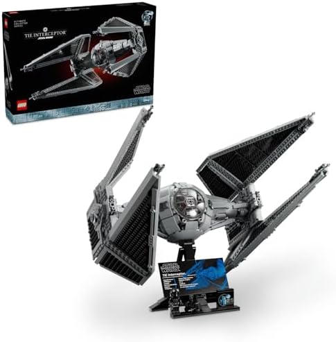 Alternative view of TIE Interceptor 75382 – Yetişkin Tutkunları için Koleksiyonluk Starfighter Model Yapım Seti, Sergilemeye Uygun Harika Hediye Fikri (1931 Parça)