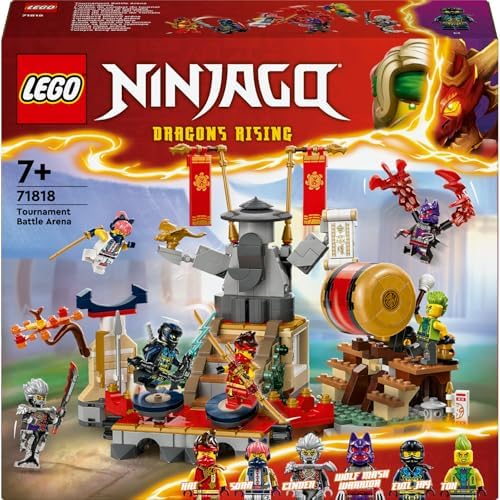 Turnuva Savaş Arenası 71818 – 7 Yaş ve Üzeri Kız ve Erkek Çocukları İçin 6 Minifigür İçeren Yaratıcı Oyuncak Yapım Seti, Çocuklar için Doğum Günü Hediyesi Fikri (659 Parça)