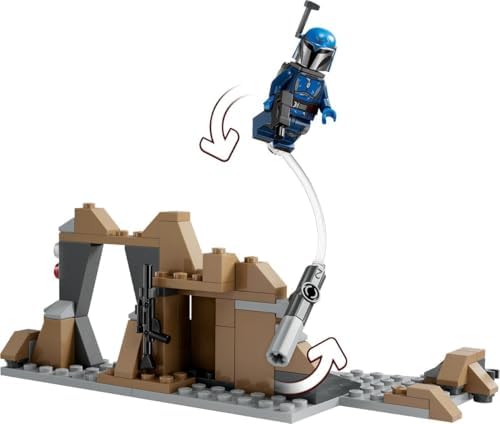 : The Mandalorian Mandalore Pususu Savaş Paketi 75373-6 Yaş ve Üzeri Çocuklar için 4 Minifigür İçeren Koleksiyonluk Yaratıcı Oyuncak Yapım Seti (109 Parça)