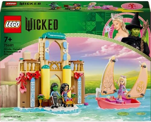 Alternative view of Wicked Glinda, Elphaba ve Nessarose, Shiz Üniversitesi’nde 75681-7 Yaş ve Üzeri Çocuklar için Oyuncak Tekne İçeren Bebek Evi Oyun Seti (304 Parça)