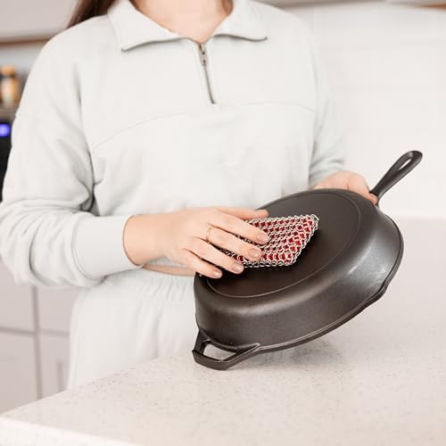 Alternative view of Silikon Destek Pedi ile Zincir Posta Dökme Demir Temizleyici ve Scrubber Aracı