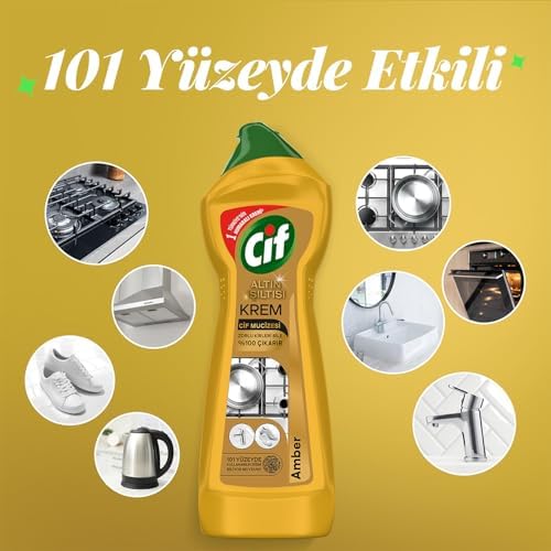 Cif Krem Yüzey Temizleyici Altın Işıltısı Kokulu 750 ml