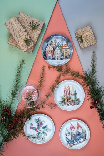 Porselen Festive 4 Parça 15 cm Tabak