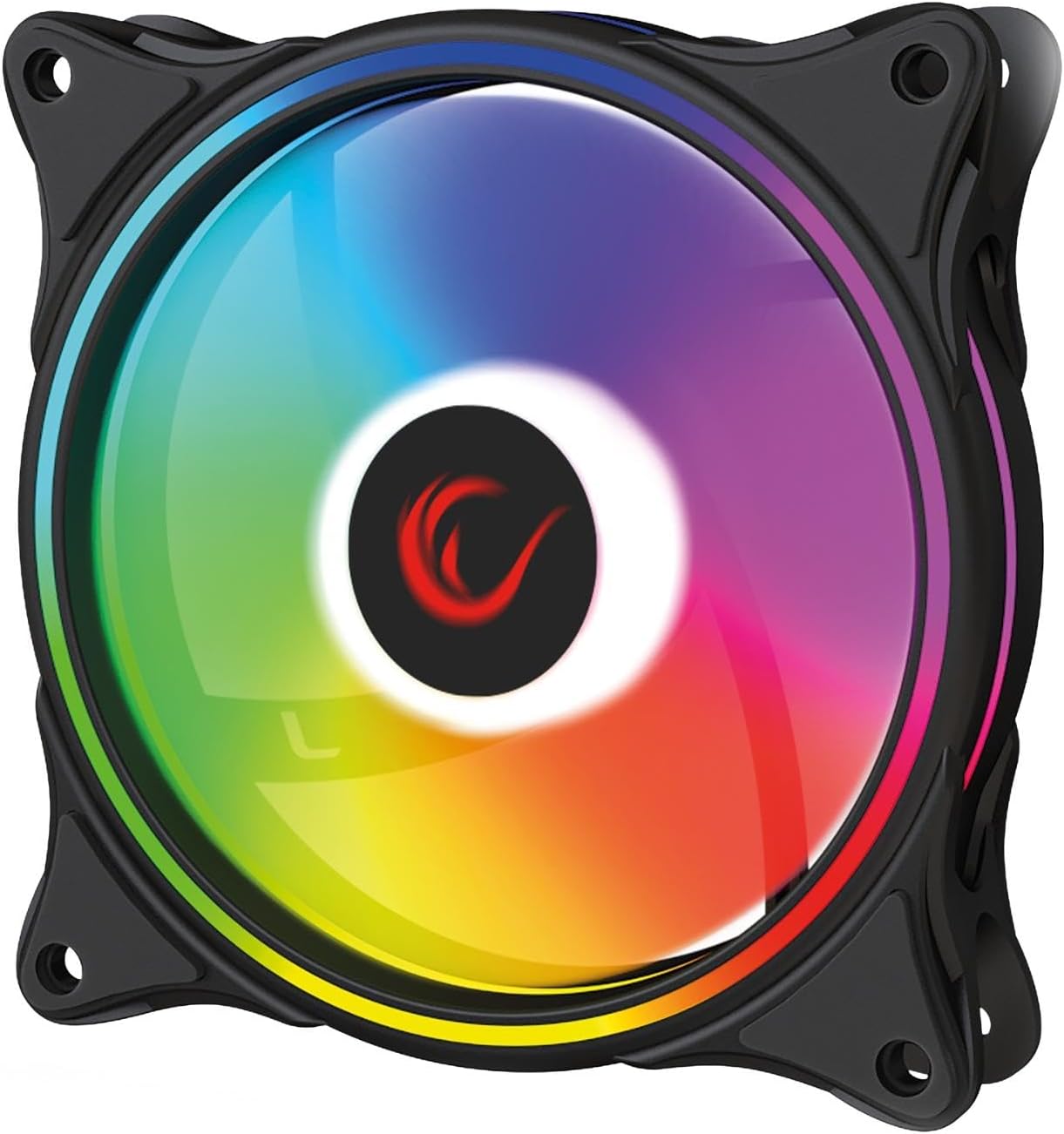 GLARE F50 38CFM 1200RPM 12cm 3P+4P Molex Soketli SİYAH Kasa Fanı