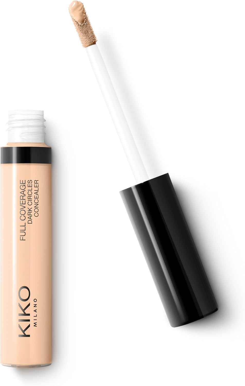 Milano KIKO Milano Full Coverage Dark Circles Concealer 15, göz çevresi ve yüz için yüksek kapatma gücüne sahip sıvı kapatıcı