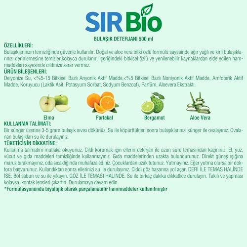 Alternative view of Sır Bio Elde Bulaşık Deterjanı 500 ml