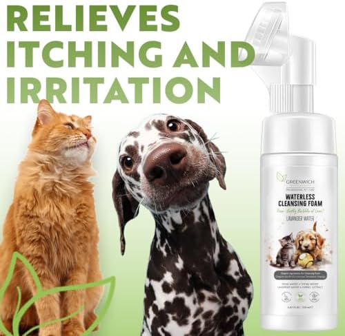 Alternative view of Greenwich Organik İçerikli Kedi Köpek Temizleme Köpüğü 150 ml | Pati ve Vücut | Kuru Şampuan | Tüy Dökme Karşıtı, Kaşıntı Tahriş ve Koku Giderici | Bit, Pire, Kene, Parazit Uzaklaştırıcı | Vegan