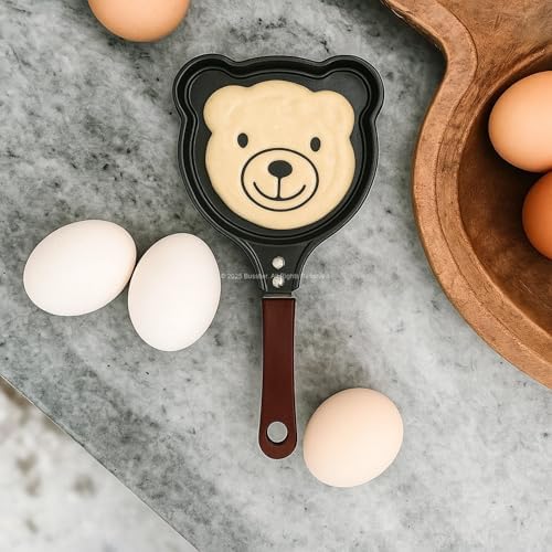 Hayvan Figürlü Pankek ve Omlet Tavası, Çocuklar İçin Eğlenceli Mutfak Aleti, Yapışmaz Kaplama, Kolay Temizlenebilir