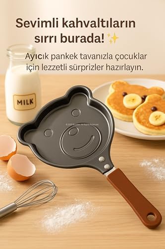 Alternative view of Hayvan Figürlü Pankek ve Omlet Tavası, Çocuklar İçin Eğlenceli Mutfak Aleti, Yapışmaz Kaplama, Kolay Temizlenebilir