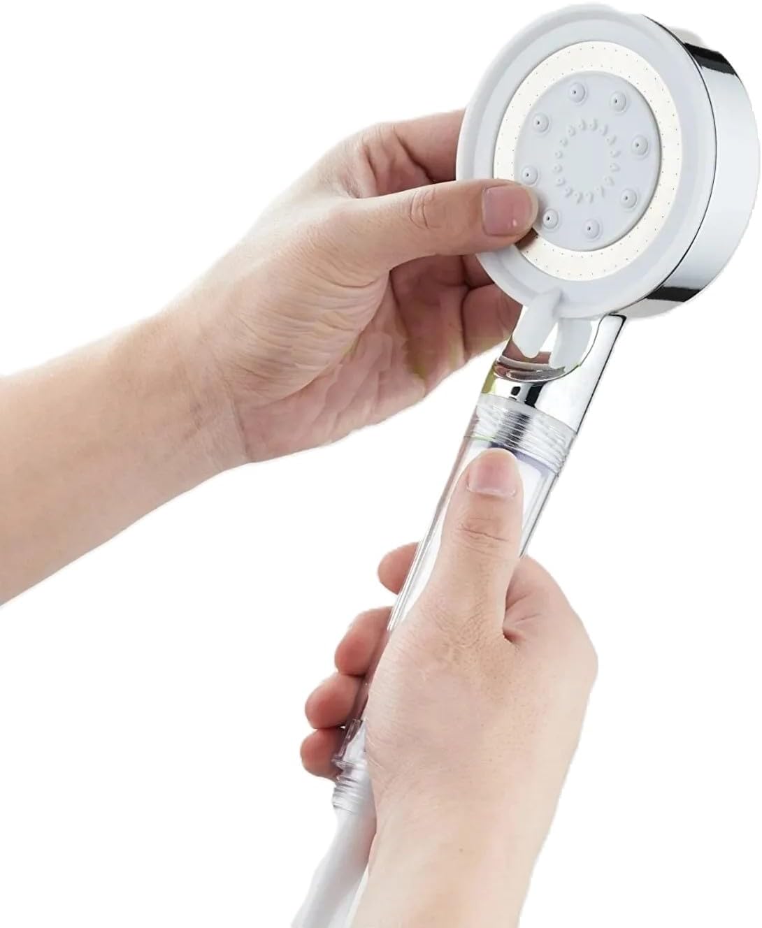 5 Fonksiyonlu Filtreli Duş Başlığıü,Filtreli El Duşu,Banyo Ve Duşa Kabin İçin Handshower,Temizlenebilir Filtre,Spa Etkili Duş Başlığı (Beyaz)