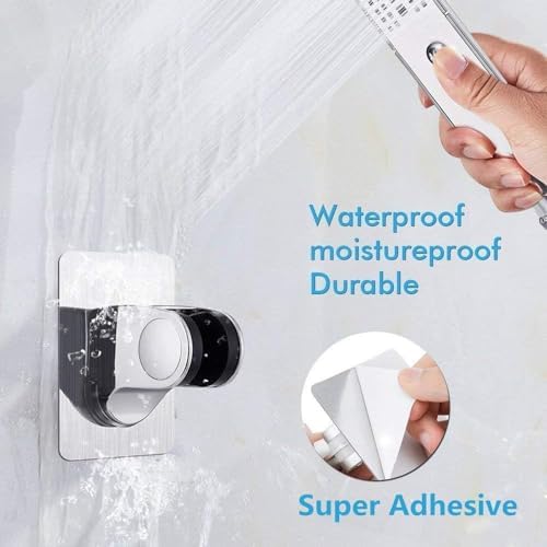 Yapışkanlı Krom Duş Askısı,Banyo Ve Duşa Kabin İçin Yapışkanlı Mafsal,Duş Başlığı Tutucu